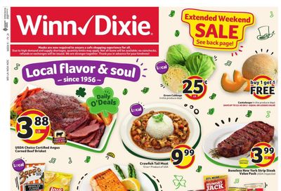 Winn Dixie (AL, FL, GA, LA, MS) Weekly Ad Flyer March 10 to March 16