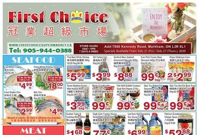 First Choice Supermarket Flyer February 21 to 27