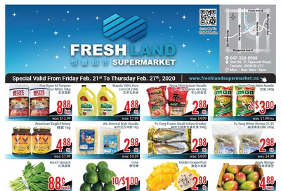 FreshLand Supermarket Flyer February 21 to 27