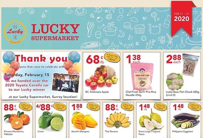 Lucky Supermarket (Surrey) Flyer February 21 to 27