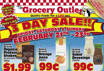 The Grocery Outlet 3-Day Sale Flyer February 21 to 23
