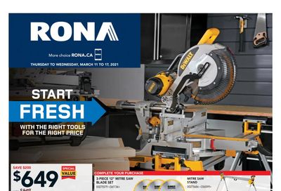 Rona (ON) Flyer March 11 to 17