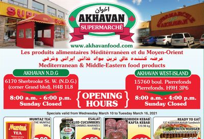 Akhavan Supermarche Flyer March 10 to 16