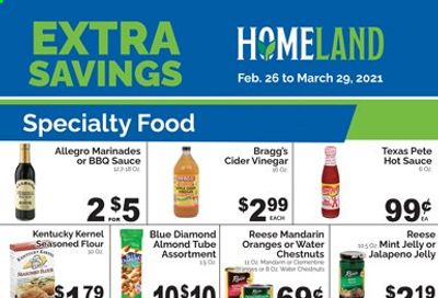 Homeland (OK, TX) Weekly Ad Flyer February 26 to March 29