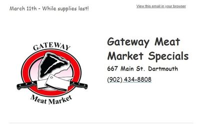 Gateway Meat Market Flyer March 11 to 17