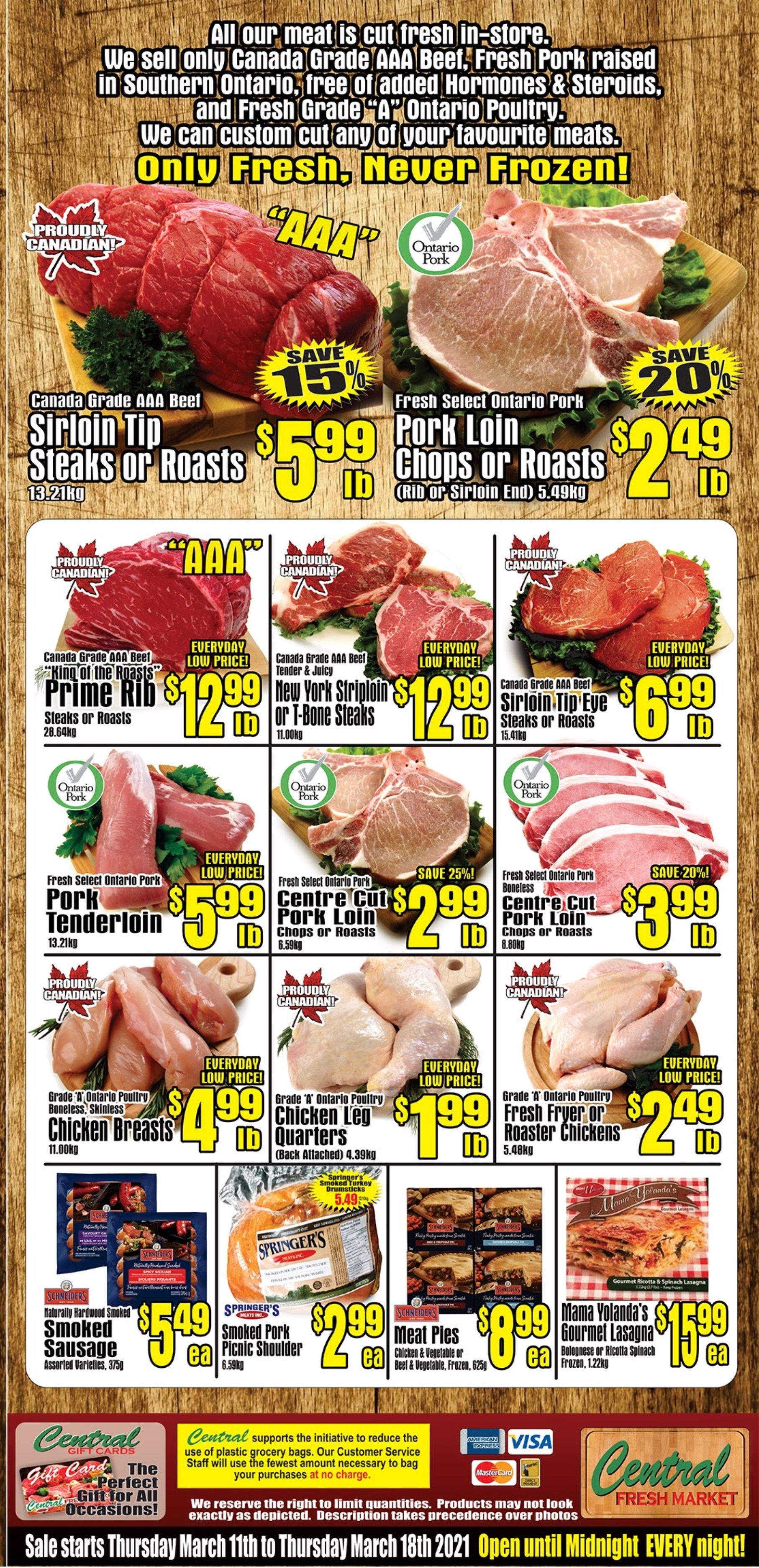 Central Fresh Market Flyer March 11 to 18