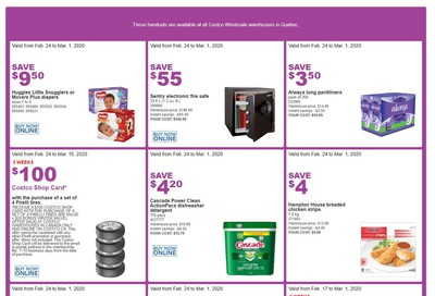 Costco (QC) Weekly Savings February 24 to March 1