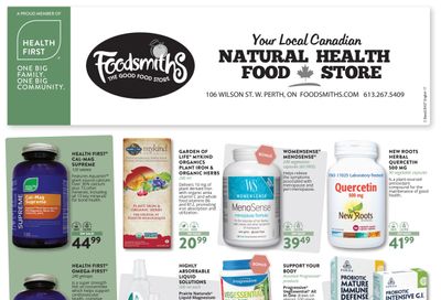 Foodsmiths Health First Flyer March 5 to 20