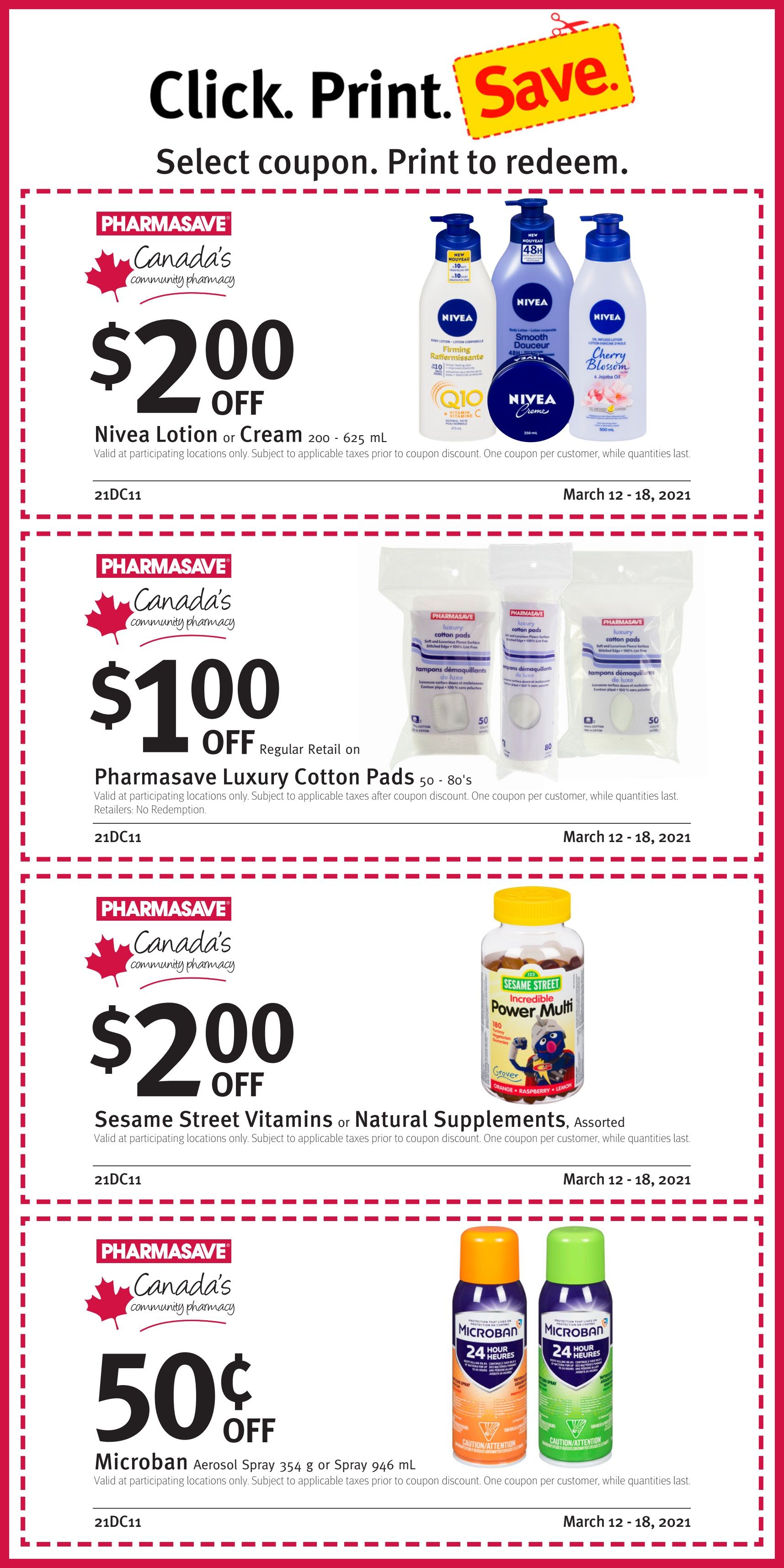 Pharmasave (NB) Flyer March 12 to 18