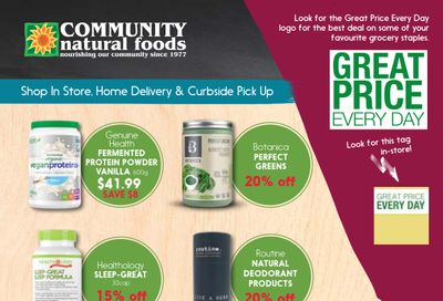 Community Natural Foods Flyer March 11 to 17