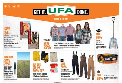 UFA United Farmers of Alberta Flyer March 11 to 31