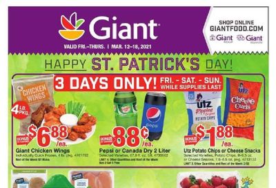 Giant Food Weekly Ad Flyer March 12 to March 18