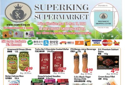 Superking Supermarket (London) Flyer March 12 to 18