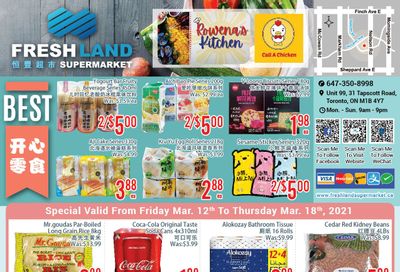 FreshLand Supermarket Flyer March 12 to 18