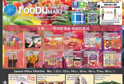 FoodyMart (HWY7) Flyer March 12 to 18