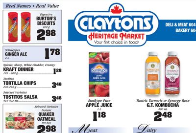 Claytons Heritage Market Flyer March 12 to 18
