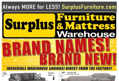 Surplus Furniture & Mattress Warehouse (Sydney) Flyer October 15 to 28