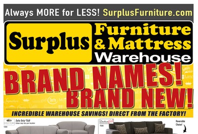 Surplus Furniture & Mattress Warehouse (Sault Ste Marie) Flyer October 15 to 28