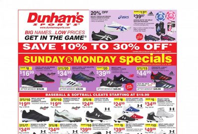 Dunham's Sports (IN, OH, PA, TN, WV) Weekly Ad Flyer March 13 to March 18