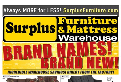 Surplus Furniture & Mattress Warehouse (Lethbridge) Flyer October 15 to 28