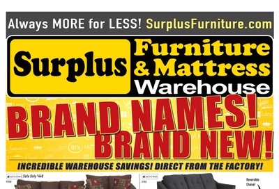 Surplus Furniture & Mattress Warehouse (Edmonton) Flyer October 15 to 28