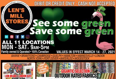 Len's Mill Stores Flyer March 14 to 27