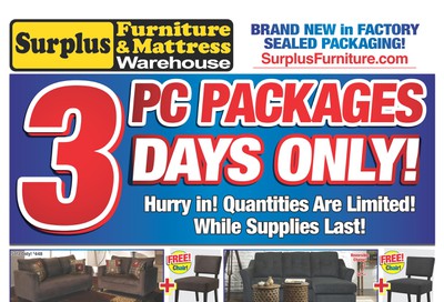 Surplus Furniture & Mattress Warehouse (Winnipeg) Flyer February 25 to March 2