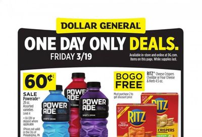 Dollar General Weekly Ad Flyer March 19 to March 19