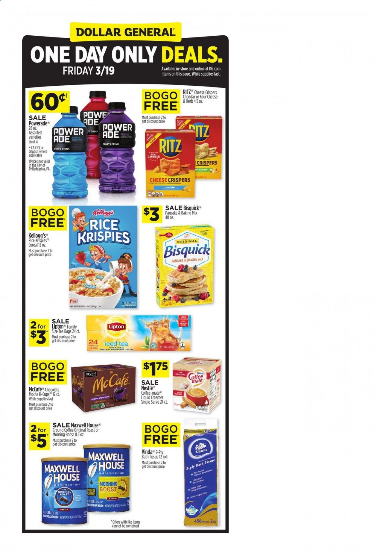 Dollar General (TX) Weekly Ad Flyer March 14 to March 20