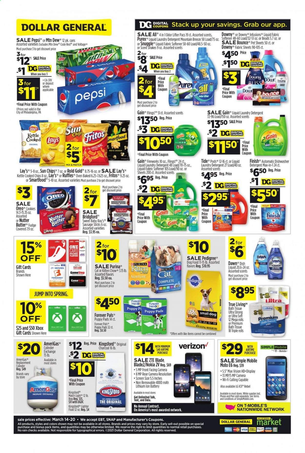 Dollar General (AR, GA, IN, MI, MN, NY, OK, PA, WV) Weekly Ad Flyer March 14 to March 20