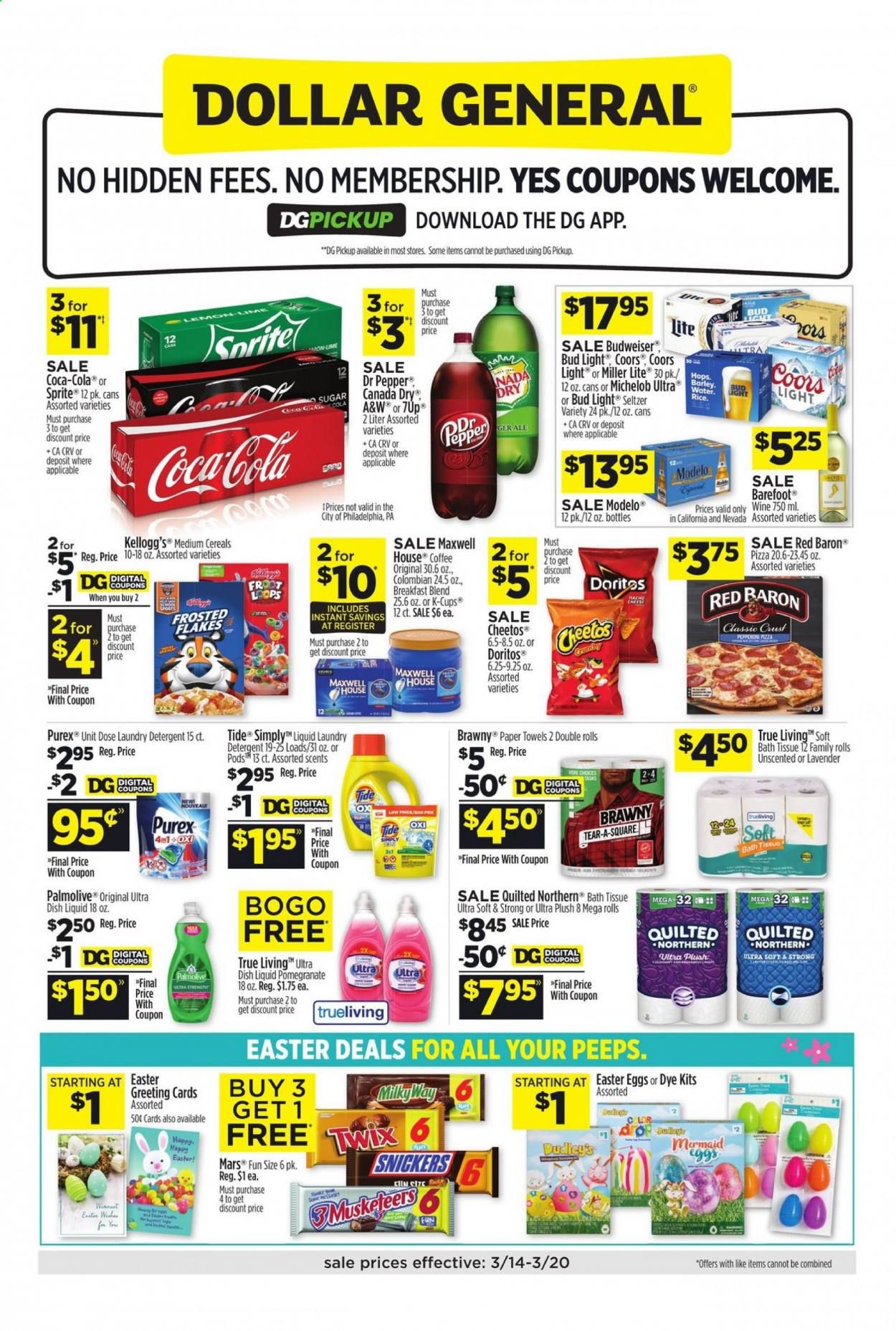 Dollar General (CA, NV) Weekly Ad Flyer March 14 to March 20