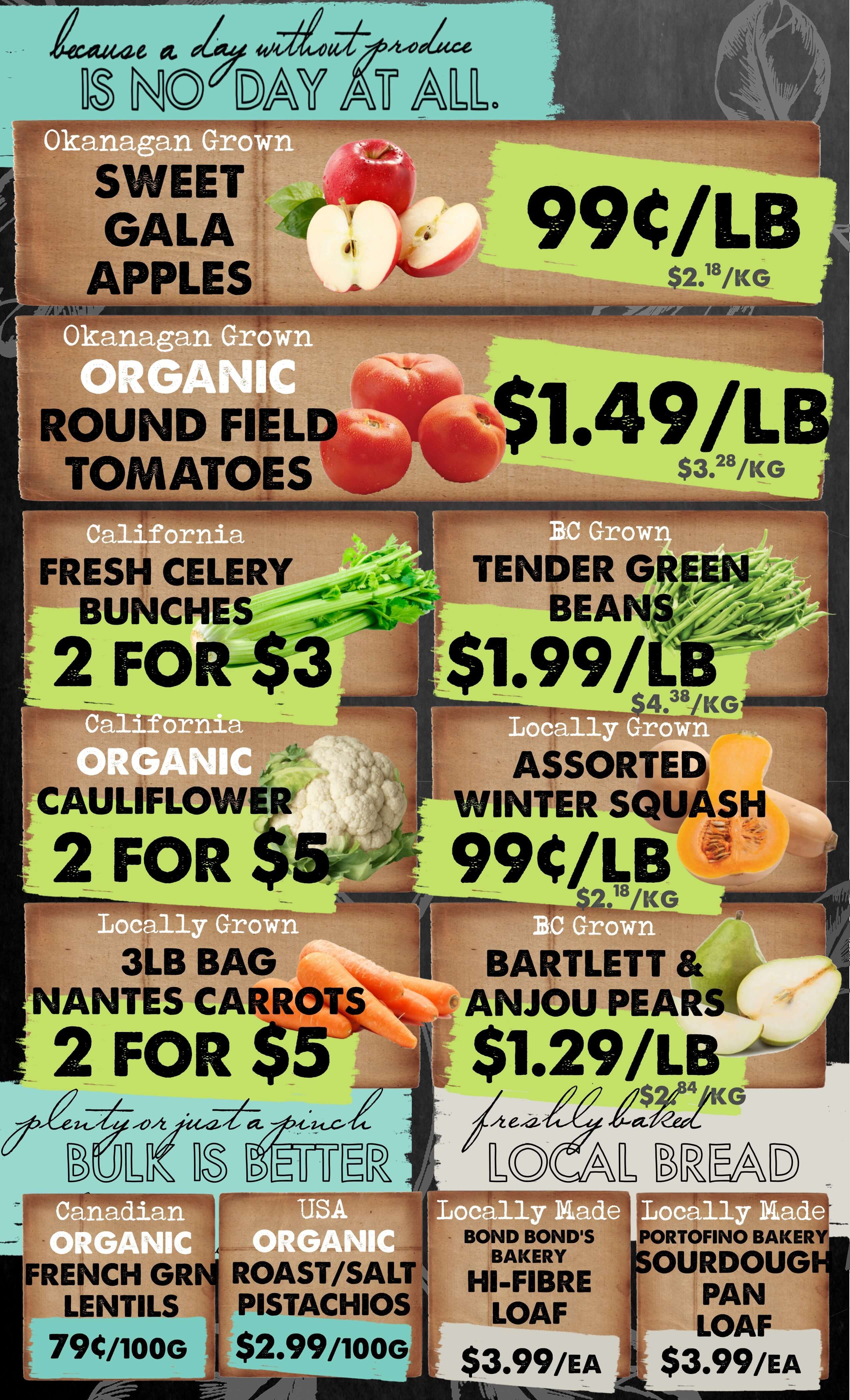 The Root Cellar Flyer September 5 to 11
