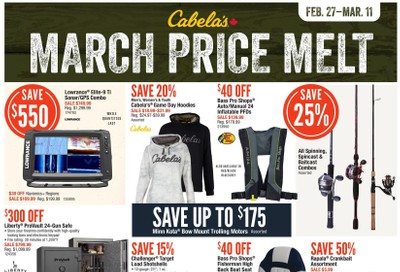 Cabela's March Price Melt Flyer February 27 to March 11