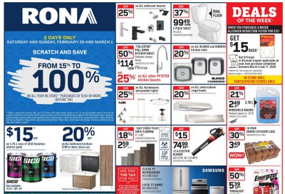 Rona (West) Flyer February 27 to March 4