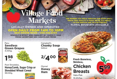 Village Food Market Flyer February 26 to March 3