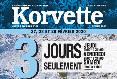 Korvette Flyer February 27 to 29