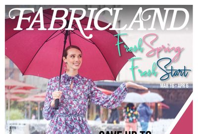 Fabricland (ON) Flyer March 16 to April 6
