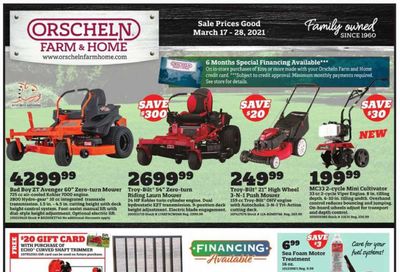 Orscheln Farm and Home Weekly Ad Flyer March 17 to March 28