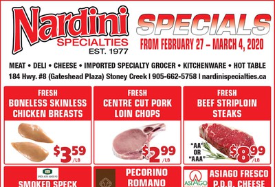 Nardini Specialties Flyer February 27 to March 4