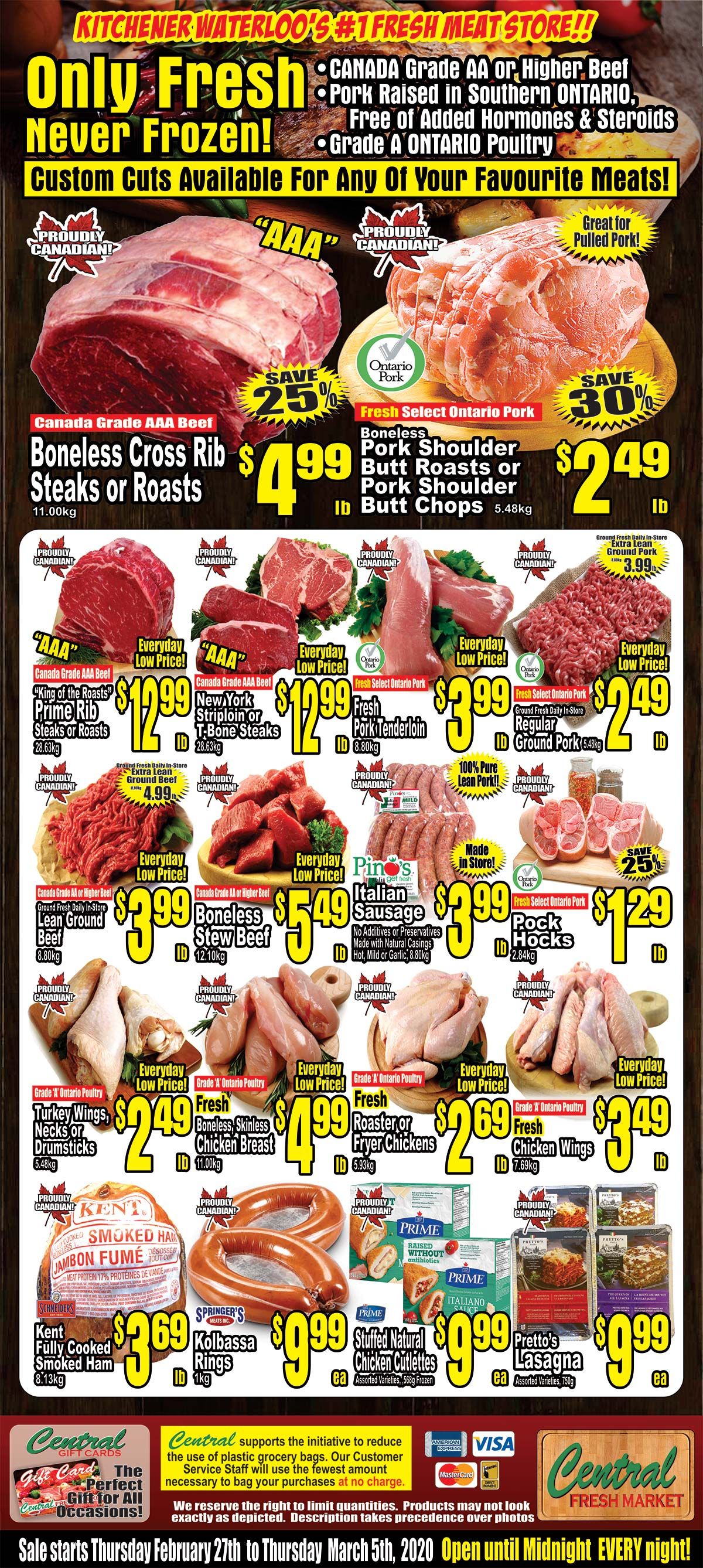 Central Fresh Market Flyer February 27 to March 5