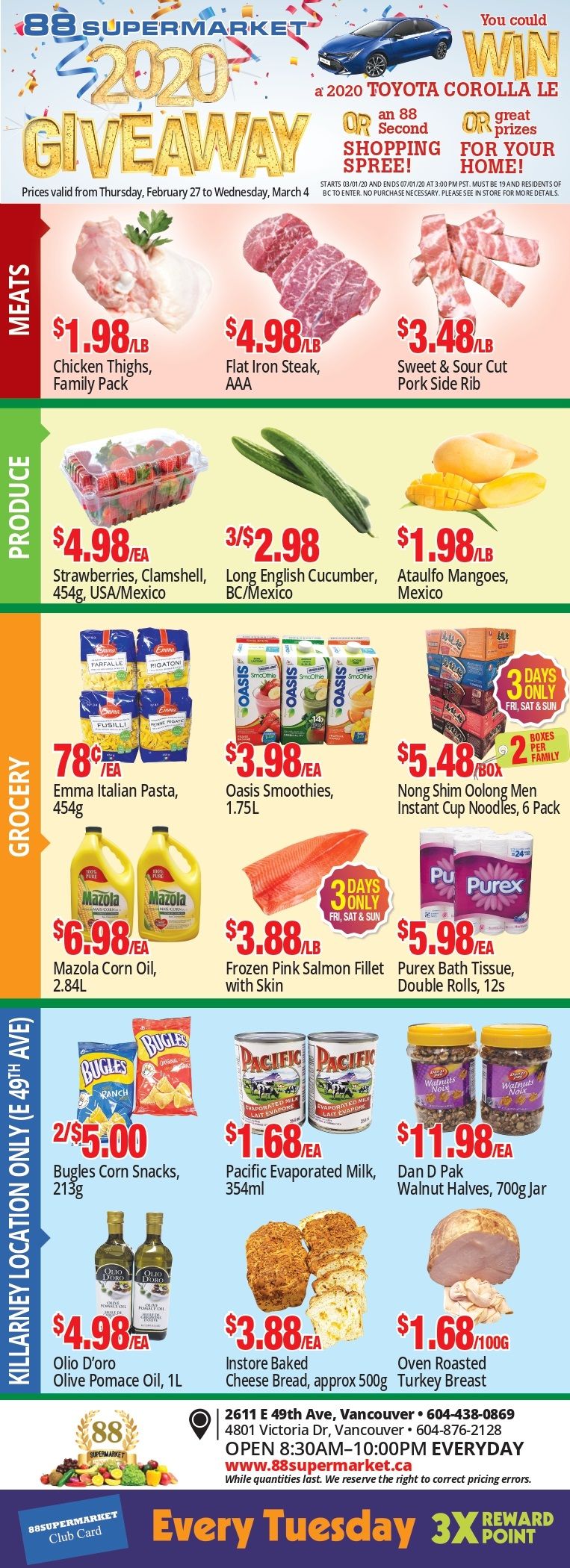 88 Supermarket Flyer February 27 to March 4