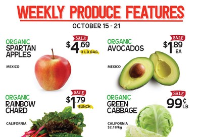 Pomme Natural Market Flyer October 15 to 21