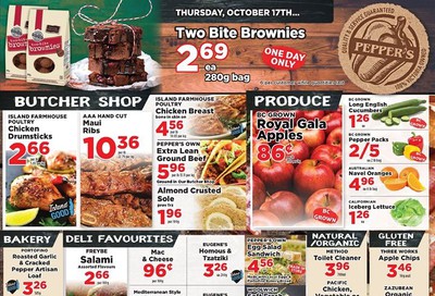Pepper's Foods Flyer October 15 to 21