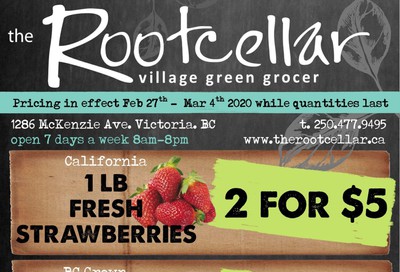 The Root Cellar Flyer February 27 to March 4