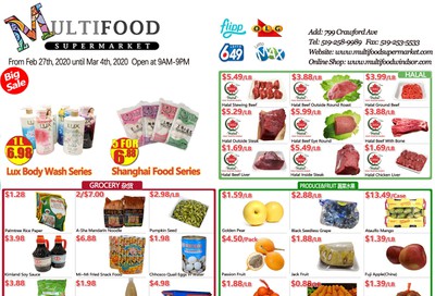 MultiFood Supermarket Flyer February 27 to March 4