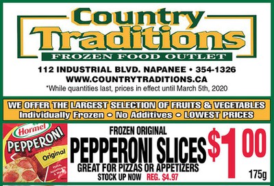 Country Traditions Flyer February 27 to March 5