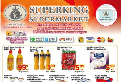 Superking Supermarket (London) Flyer February 28 to March 5