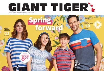 Giant Tiger Spring Forward Flyer March 17 to 30