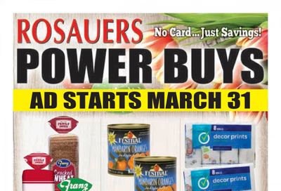 Rosauers Weekly Ad Flyer March 31 to April 27