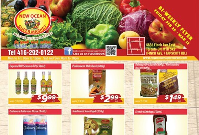New Ocean Supermarket Flyer February 28 to March 12